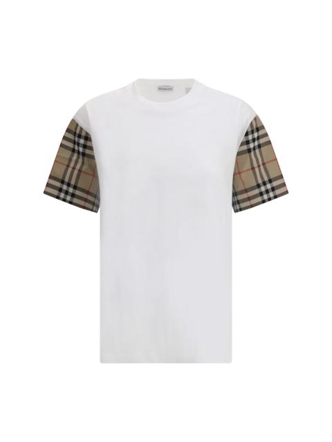 Burberry Burberry Women Check Archive Sleeve T-Shirt