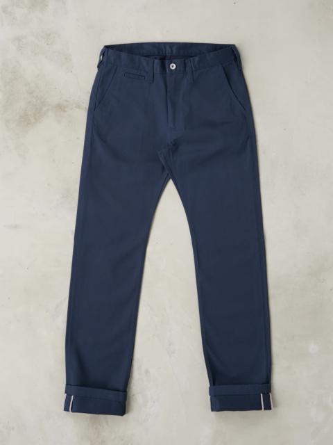 Iron Heart 721-NAV - Slim Tapered - Mercerized Selvedge Navy Chino
