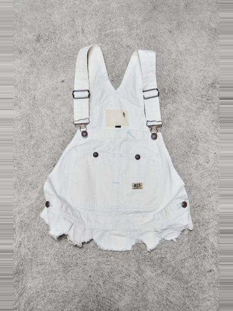 R13 DAMON OVERALL BIB - ECRU CANVAS