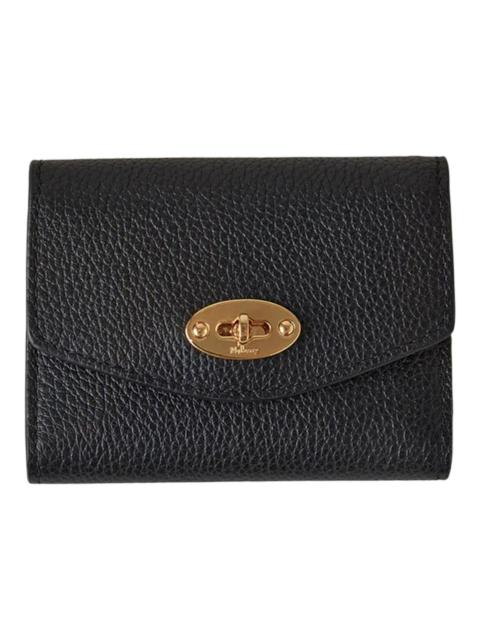 Mulberry Darley Concertina Wallet Black Small Classic Grain