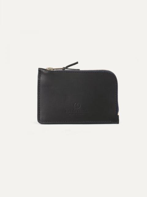 Bleu de Chauffe POGNON ZIPPERED PURSE  / L  -  BLACK