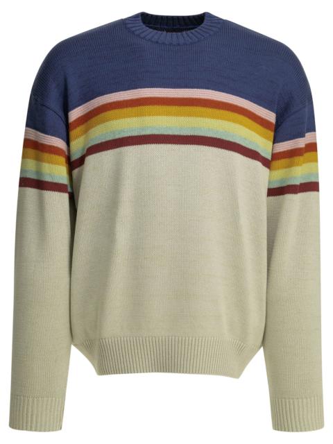 Kapital Kapital 2 Tones Peckish Rainbow Crewneck Sweater