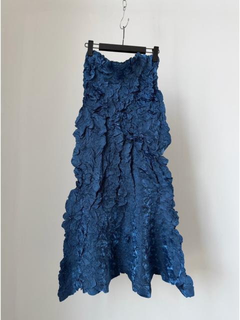 ISSEY MIYAKE Issey Miyake 1999 mainline Mist Forest metallic blue skirt