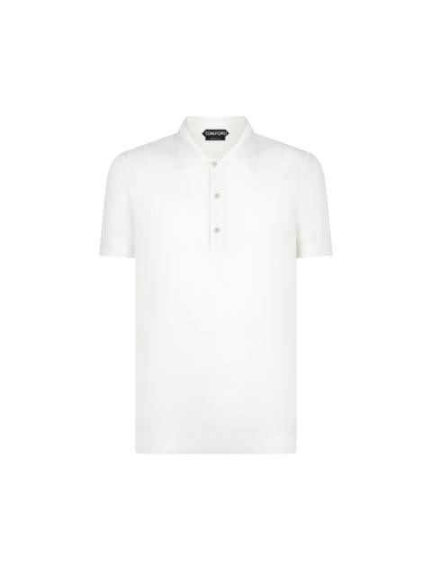 TOM FORD SILK COTTON MESH POLO