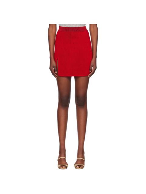 ISA BOULDER Red Jennie Miniskirt