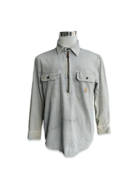 Carhartt Distressed Carhartt Hickory Long Sleeve Work Shirts