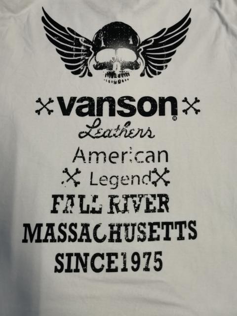 Other Designers Skulls - Vanson Cottons Polo Shirt White Skull Big Logo