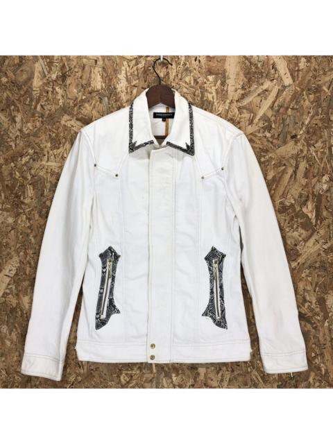 Other Designers Vintage Hideaways Nicole Snake Skin Denim Jacket Woman