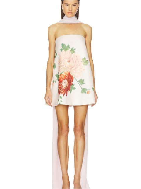 SAU LEE Ruby Dress With Scarf