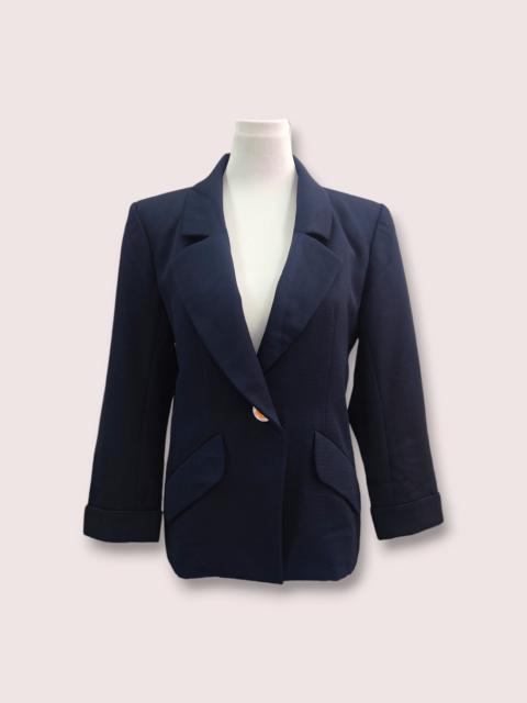 Other Designers Vintage - Yves Saint Laurent Wool Single Button Blazer Jacket