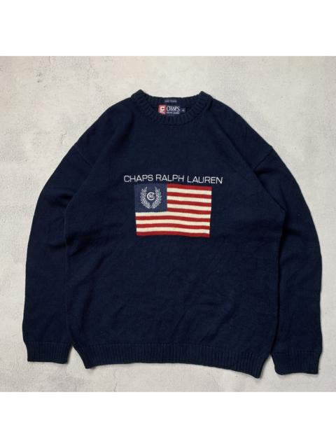 Other Designers Vintage Chaps Ralph Lauren Hand Framed Knit Sweater Jumper