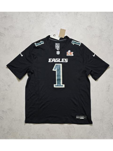 Nike Philadelphia Eagles Hurts Carbon Black Super Bowl 59 Jersey