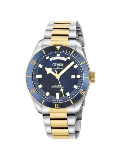 Other Designers Gevril Yorkville Automatic Blue Dial Men's Watch 48634B