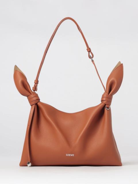 Loewe Loewe Women Calfskin Leather Shoulder Bag Loewe With Knot Detail And Adjustable Handle