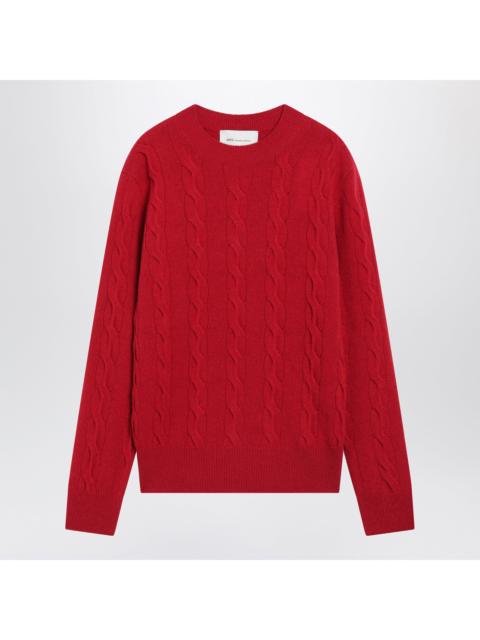 AMI Paris Ami Paris Red Merino Wool Sweater Women
