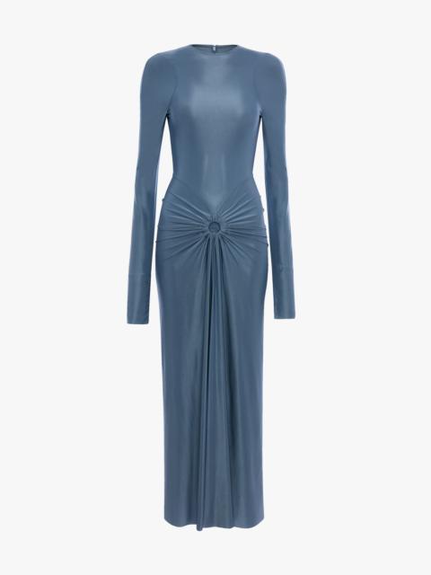 Victoria Beckham Frances Midi Dress In Stone