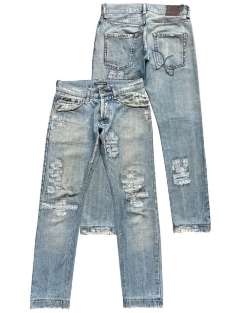 Dolce Gabbana Mudwash Distressed Denim Jeans 32x30