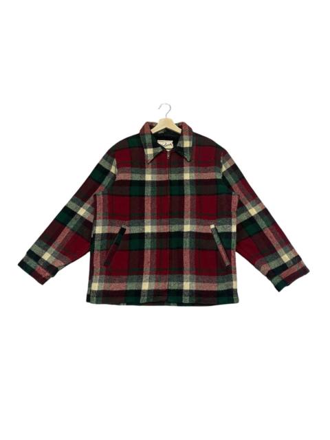 Other Designers Woolrich Woolen Mills - 🔥RARE🔥 Vintage Woolrich 70s Wool Plaid Zipper Hunter Jacket