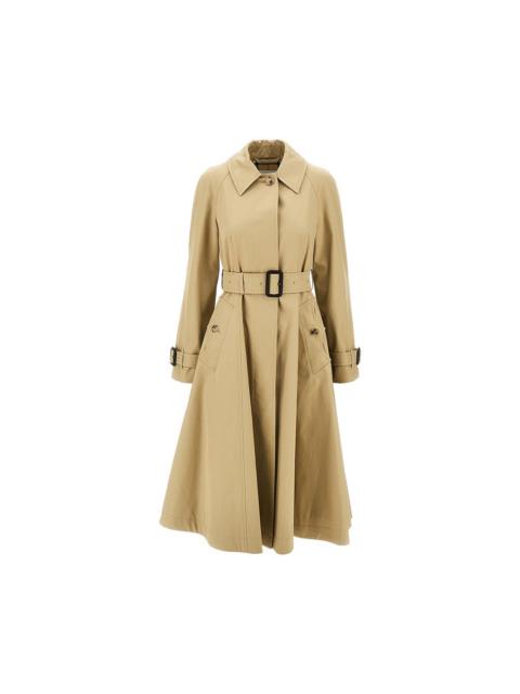 Burberry Burberry Women Gabardine Fit-And-Flare Ellingham Car Coat