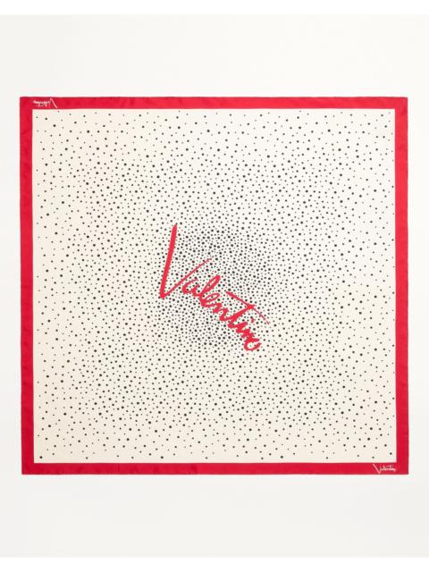 Valentino Valentino Garavani Little Stars Starry Silk Foulard White