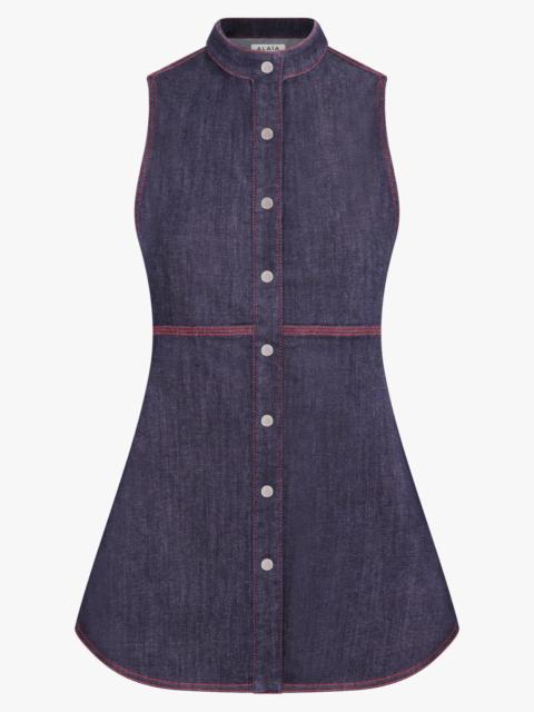 Alaïa SLEEVELESS DENIM BLOUSE | DARK BLUE