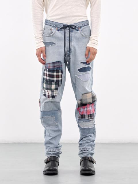 Patchwork Denim Jeans