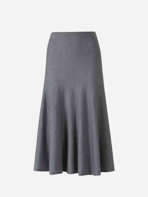 KHAITE MAYU WOOL MIDI SKIRT