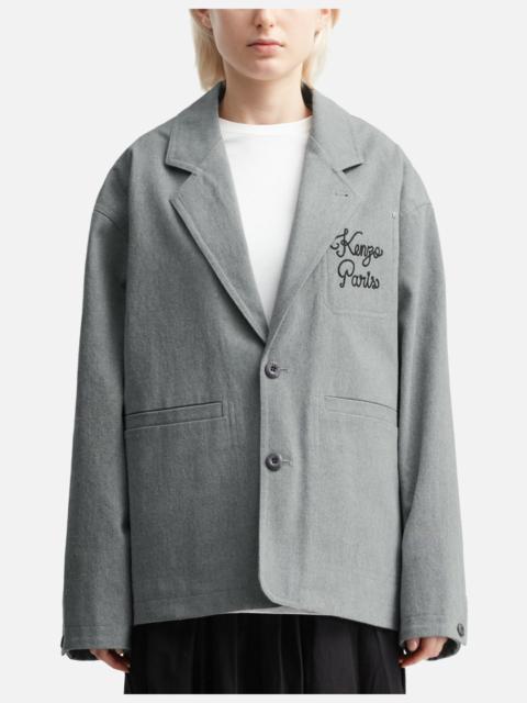 KENZO 'KENZO PARIS CHAINSTITCH' EMBROIDERED WORKWEAR JACKET