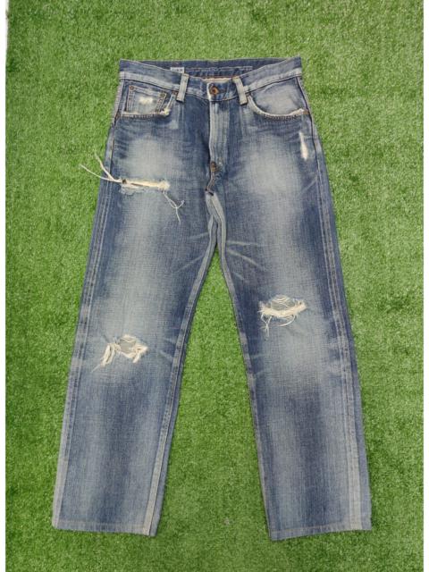 Other Designers Edwin - 🔥🔥VINTAGE EDWIN 505 REDLINE DISTRESSED DENIM(J335)