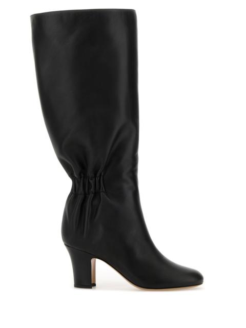FERRAGAMO Black leather Jannette 70 boots