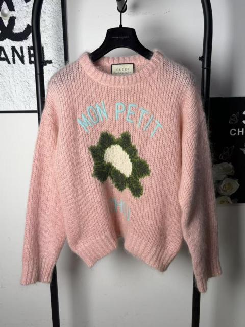 GUCCI Gucci Mon Petit Pink Wool Sweater