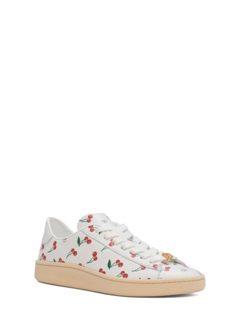 Valentino Valentino Garavani Royco Cherry Low Top Sneaker in White Multi at Nordstrom