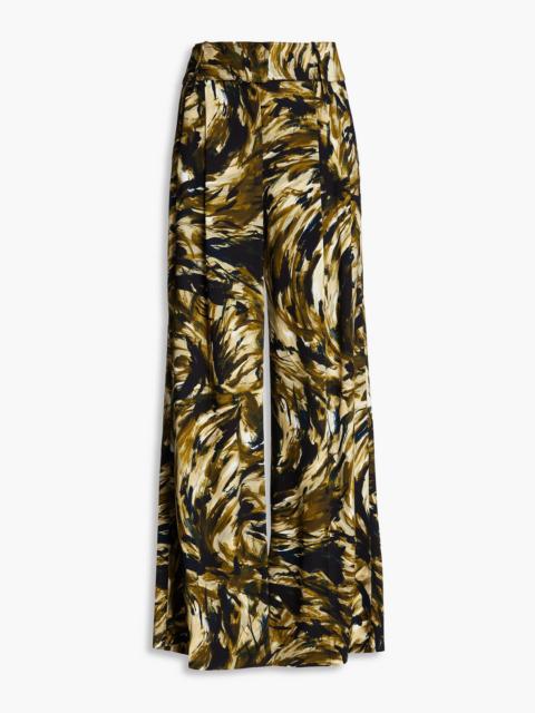 Proenza Schouler Printed crepe wide-leg pants