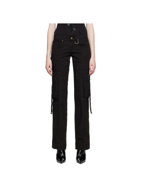 Blumarine Black Eyelet Trousers