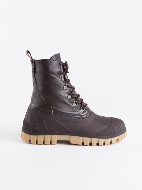 Stutterheim Patrol Boot Leather Coffee