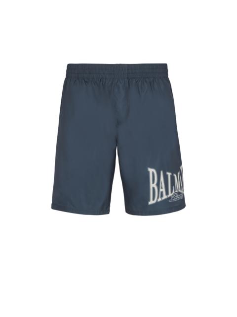 Balmain Swim shorts with Balmain College logo