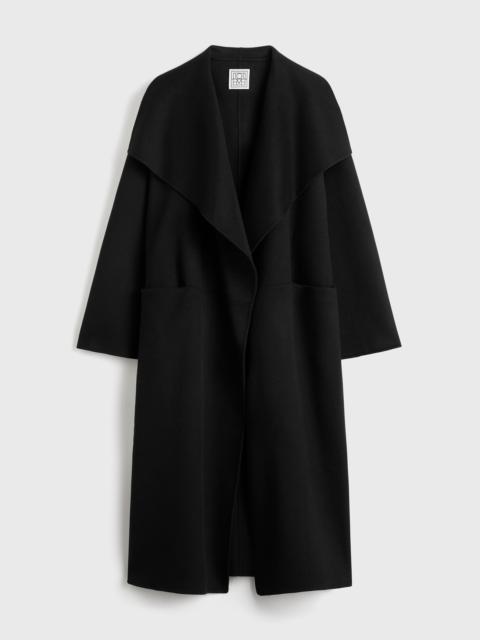TOTEME Signature doublé coat black