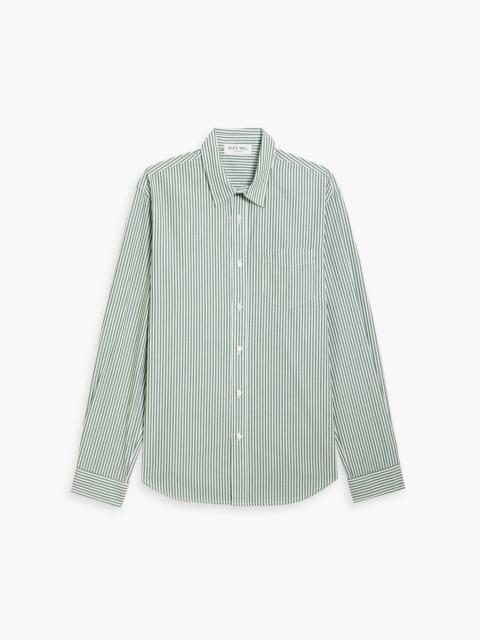 ALEX MILL Mill striped cotton-poplin shirt