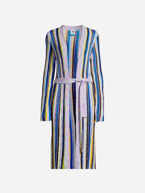 M by Missoni - M Missoni Lurex long Metallic Striped Cardigan