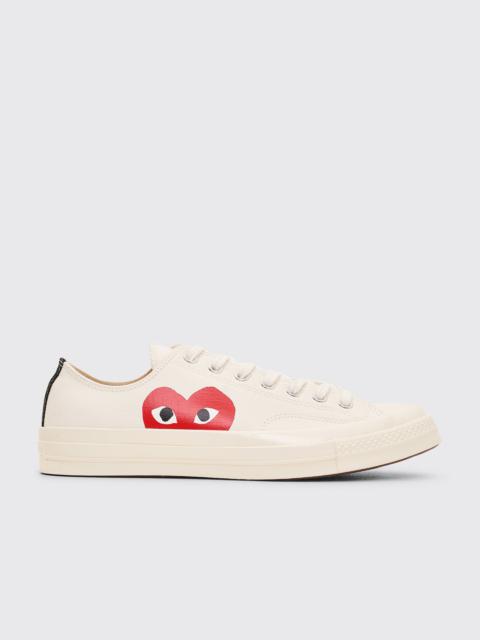 Comme Des Garçons COMME DES GARÇONS PLAY X CONVERSE CHUCK 70 LOW WHITE