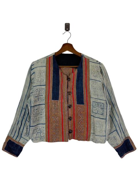 Other Designers VINTAGE PATCH WORK BOMBER BUTTON JACKET