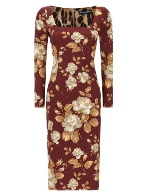Dolce & Gabbana Dolce & Gabbana Women Rose Print Dress