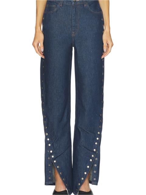 ROTATE Buttoned Wide Leg