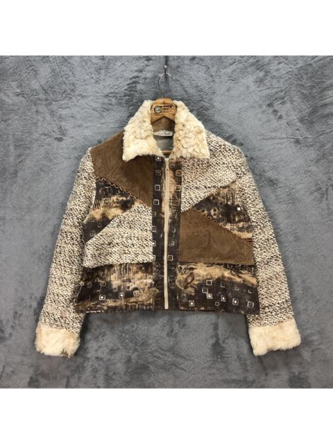 Other Designers Japanese Brand - JUANA PASITEA PATCHWORK NICE DESIGN CROPPED JACKET #5922-213