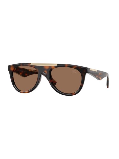 Burberry Burberry Brown Oval Men's Sunglasses BE4452U 300273 53