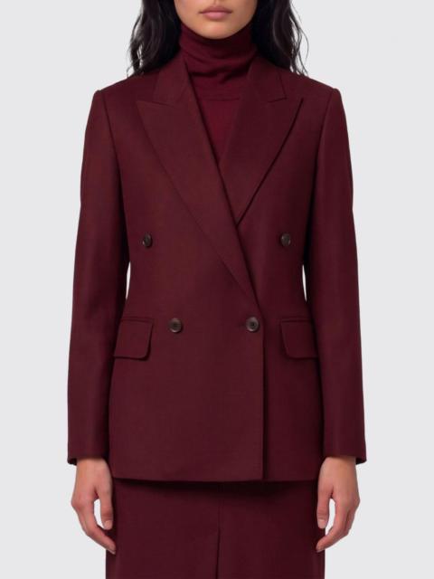 Max Mara Max Mara Women Max Mara Double-Breasted Wool Blazer With Peak Lapels