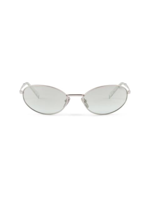 oval-frame sunglasses