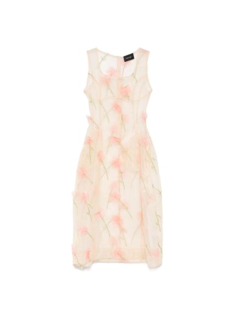 Simone Rocha spculpted carnation midi dress