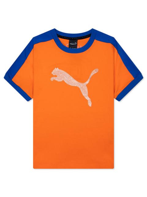 PUMA PUMA X FENTY WOMEN'S T7 SLIM TEE - RICKIE ORANGE