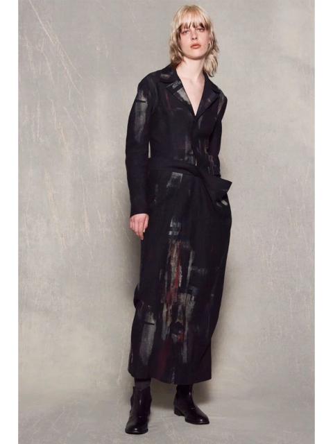 Yohji Yamamoto AW24 Linen Blend Paint Skirt